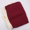 Cotton Double Gauze Baby Blanket with Tassel Trim