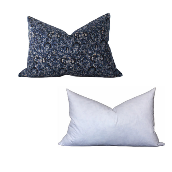 Deep Blue Pillow Cover -Set of 2 | Several Sizes Available