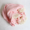 Cotton Double Gauze Baby Blanket with Tassel Trim