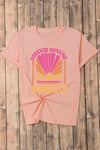 Pink FOREVER CHASING SUNSET Graphic T-Shirt