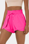 Black Frill High Waist Petal Wrap Swim Shorts | Available in 3 Colors (Pre-Order)