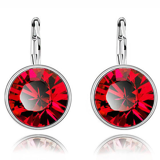 Round Crystal Earrings