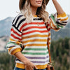 Women's Colorful Long-sleeve Striped