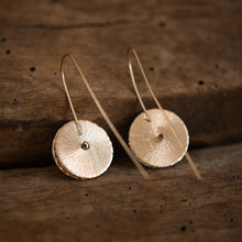  Simple Dangling Disc earrings in Gold or Silver Finish