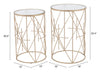 Hadrian Side Table Set Gold