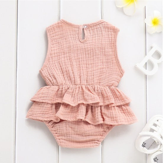 Girl Baby Clothes - Ruffled Summer Romper