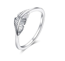  Sterling Silver Feather Ring