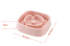 Pastel Colored Plastic Choke Prevention Pet Food Bowl