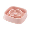 Pastel Colored Plastic Choke Prevention Pet Food Bowl