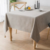 Solid Colored Tablecloth with Ivory Tasseled Corners or Tassel Trim