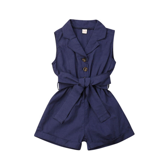 Sleeveless One Pieces Romper Jumpsuit for Girls