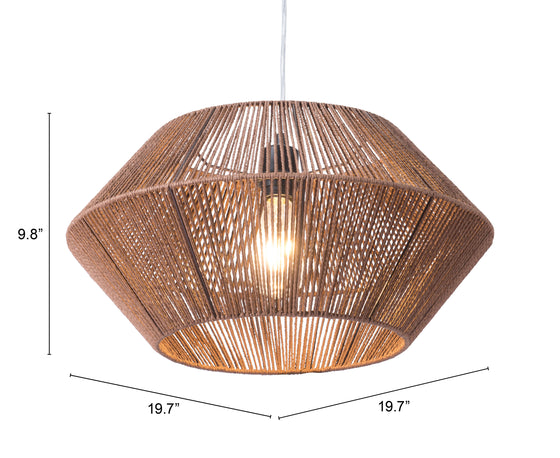 Kendrick Ceiling Lamp in Brown