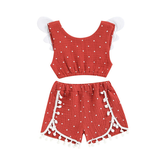 Baby Girl Polka-Dot Two-Piece Outfit