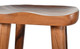 Contoured Seat Suar Wood Bar Stool