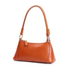 Leather Baguette Bag in Natural or Burnt Orange