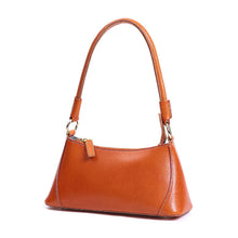  Leather Baguette Bag in Natural or Burnt Orange