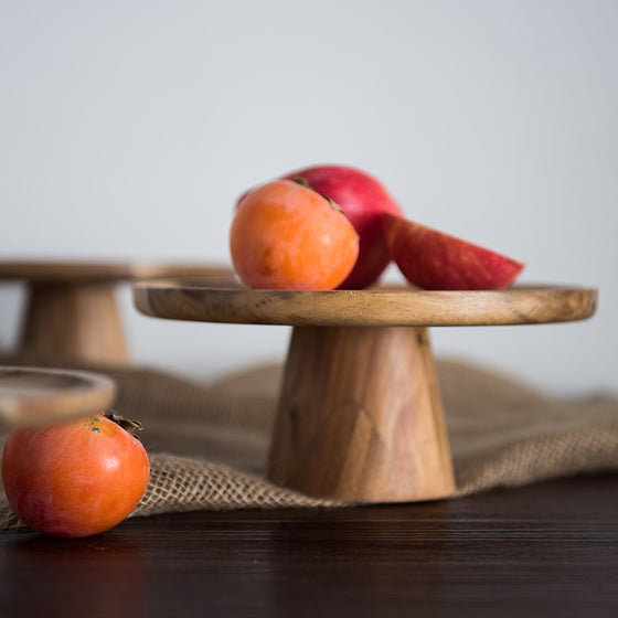 Modern Wood Cake Tray