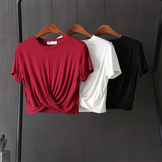 Front Knotted T-shirt