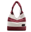 Striped Canvas Tote Bag