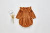 Knit Onesie with Ruffled Sleeves | Available in 3 Colors