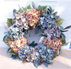 56" Autumn Blue Hydrangea Wreath