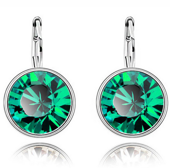 Round Crystal Earrings