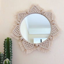  Sunflower. INS Scandinavian Girl Heart Mirror Handmade Tapestry Cosmetic Mirror Ring Home Decoration