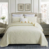 Three-piece Damask Quilted Bed Set