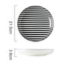 Pasta Dishes in Black and White Decorative Designs