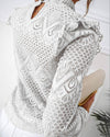 Long-Sleeved Lace Top