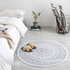 Round Cotton Handmade Rug in India Design -36" | Other Colors Available