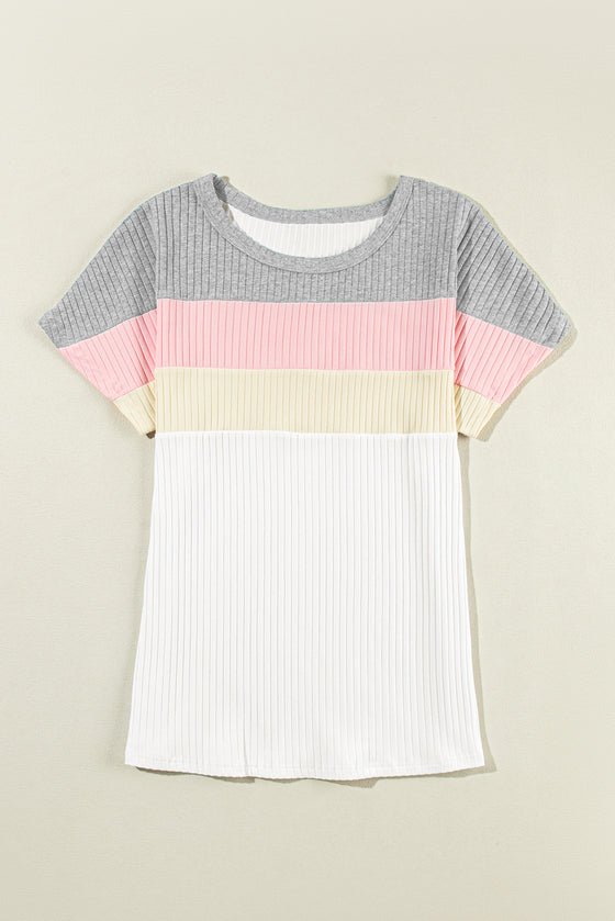 Color Block Patchwork T-shirt | Available in 3 Variants