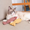 Chevron Patterned Cat Fish Toy