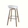 Nordic Solid Wood High Stool Fashion Plastic Bar Chair