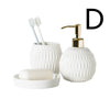 Nordic Bathroom Wash And Embossed Hotel Mouthwash Cup Set