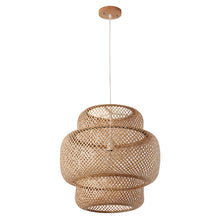  Nordic Bamboo Woven Chandelier