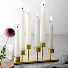  Contemporary Multi Candle Holder in Gold Finish