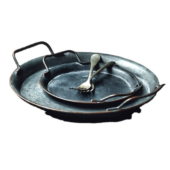 Round Iron Tray Collection