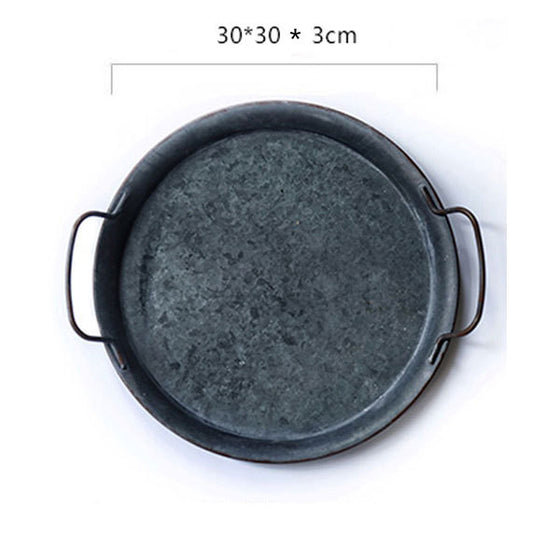 Round Iron Tray Collection