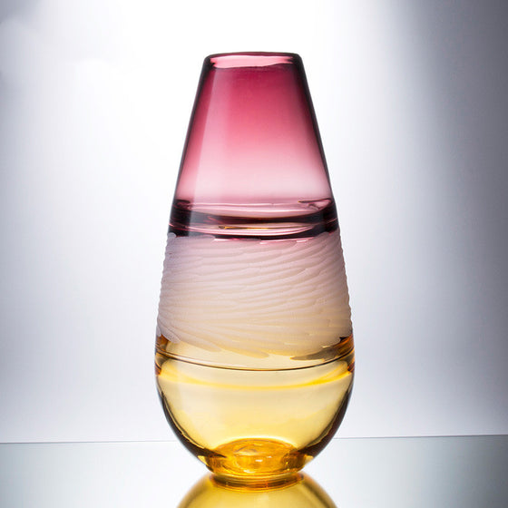 Colored Simple Nordic Modern Glass Vase