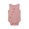 Sleeveless Button-up Onesie | Available in 6 Colors