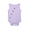 Sleeveless Button-up Onesie | Available in 6 Colors