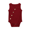 Sleeveless Button-up Onesie | Available in 6 Colors