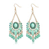 Large Turquoise Gem Earrings