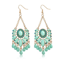  Large Turquoise Gem Earrings