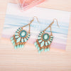 Large Turquoise Gem Earrings