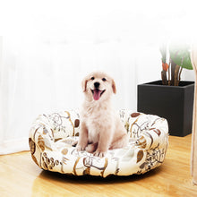  Cushioned Pet Bed in Fall Leaf Motif