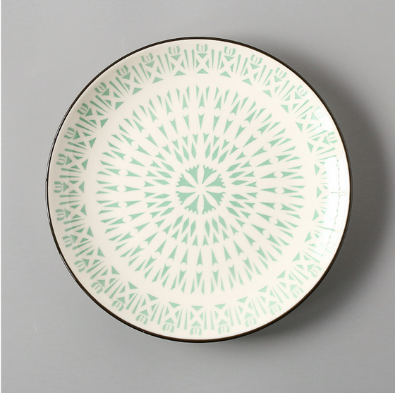 Colorful Porcelain Plates in Unique Geometric Designs