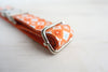 Luxury Orange Dog Collar and Leash in Southwestern Pattern