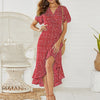 Long Chiffon Wrap Dress